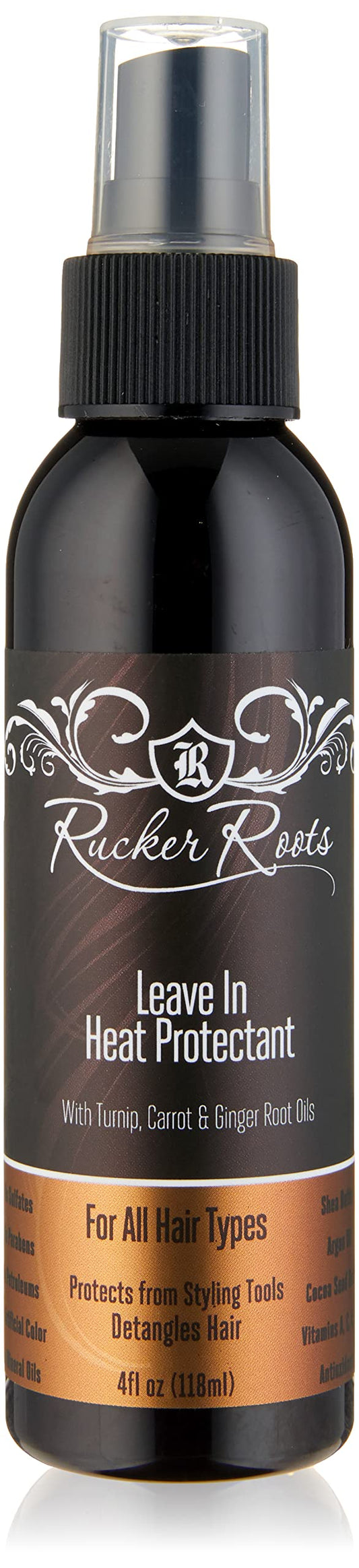 Rucker Roots, Hair Leave In Heat Protectant, 4oz/118ml
