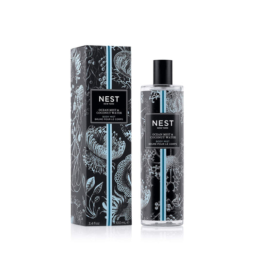 Nest, Moisturizer Body Mist, Ocean Mist & Coconut Water, 3.4oz/100ml