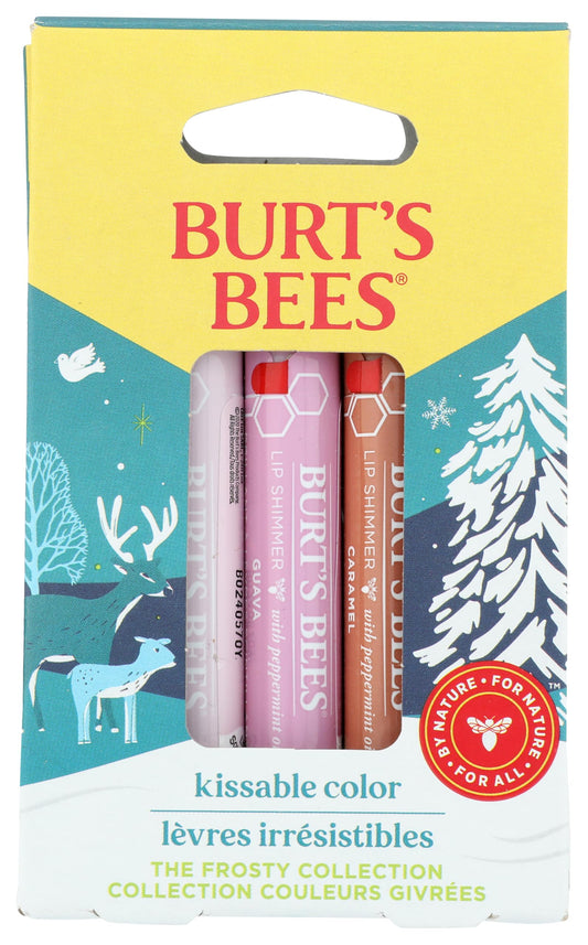 Burt's Bees, Set, Kissable Color, Champagne/Guave/Caramel, 3pc