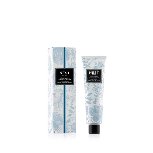 Nest, Moisturizer Hand Cream, Ocean Mist & Coconut Water, 3.4oz/100ml