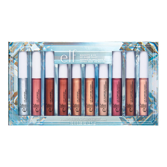 elf, Set, Lipgloss Vault, Naughty & Ice, 10pc