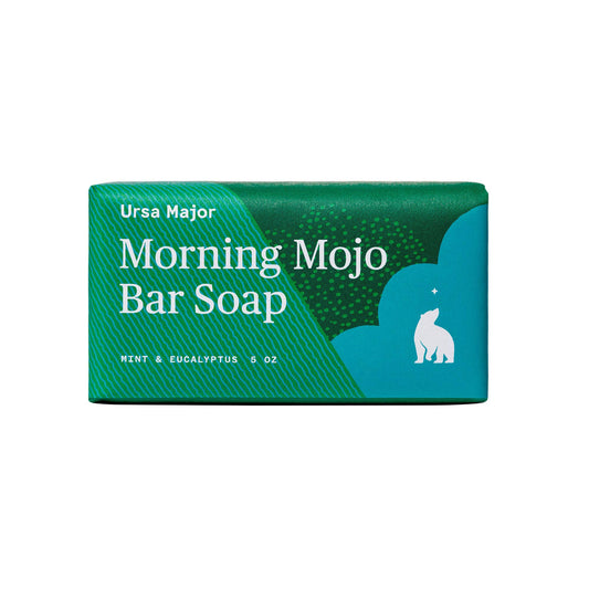 Ursa Major, Cleanser Morning Mojo Bar Body Soap, Mint & Eucalyptus, 5oz/142g