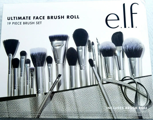 elf, Set, Ultimate Face Brush Roll, 19pc