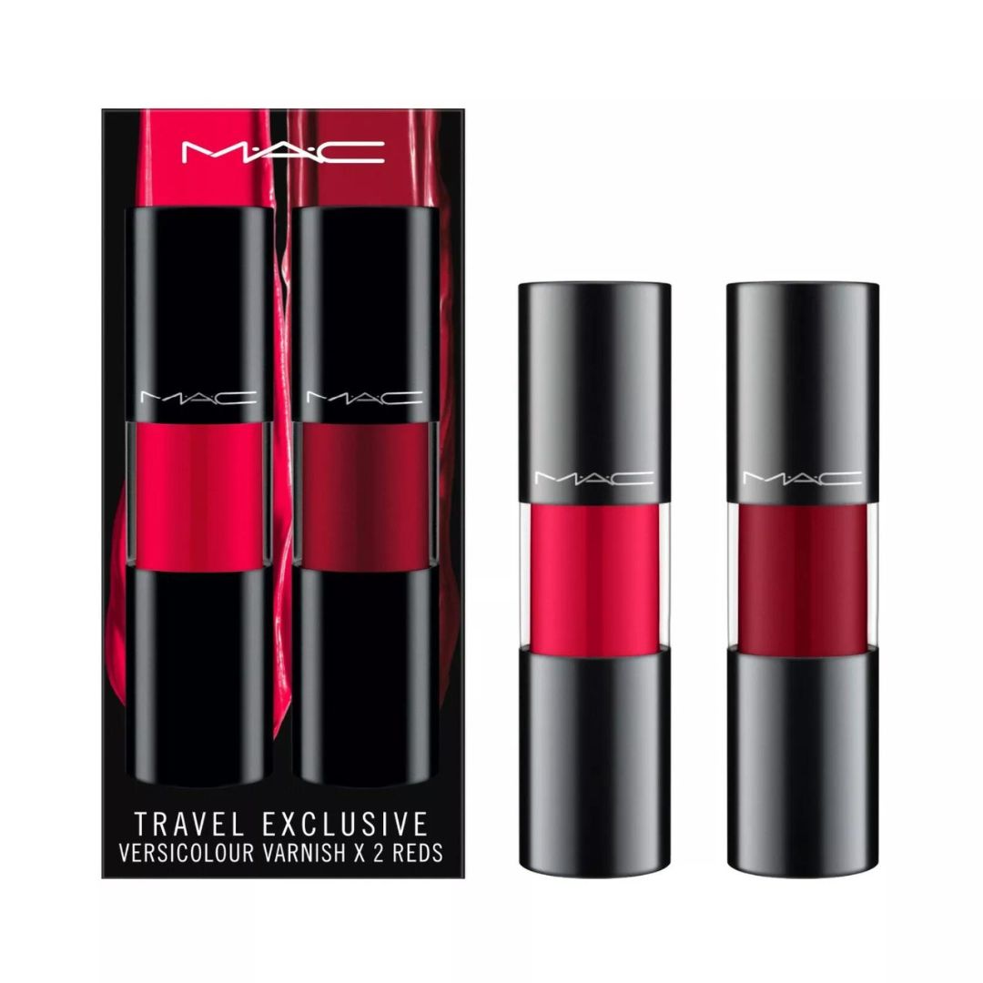 MAC, Set, Lipgloss Versicolour Varnish, Reds, 0.28oz/8.5ml, 2pc