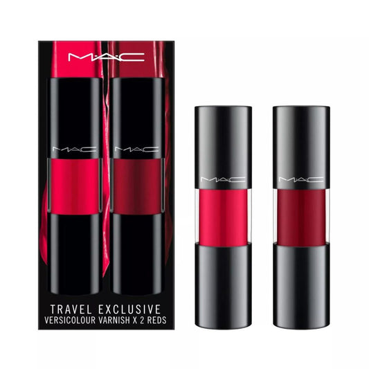 MAC, Set, Lipgloss Versicolour Varnish, Reds, 0.28oz/8.5ml, 2pc