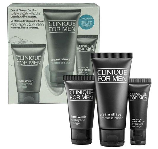 Clinique For Men, Set, Starter Kit, Daily Age Repair For Men, 3pc