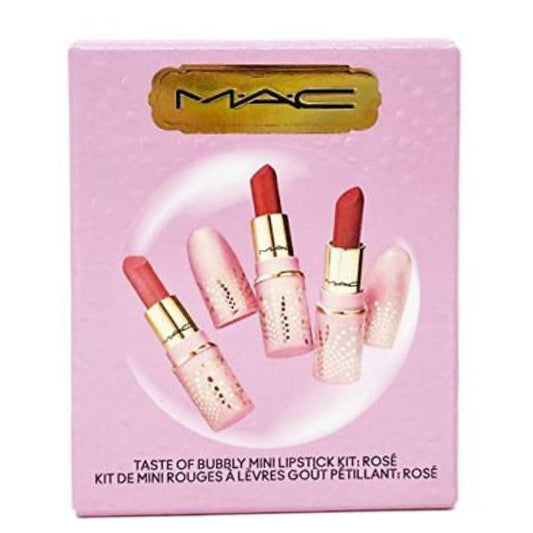 MAC, Set, H22 Taste of Bubbly Mini Lipstick Kit, Rose, 3pc