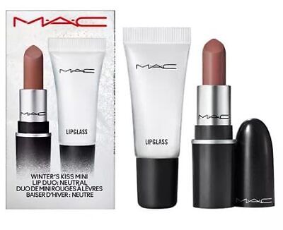 MAC, Set, H23 Winters Kiss Mini Lip Duo, Neutral, 2pc