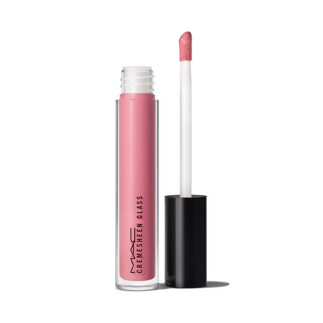 MAC, Lipgloss Cremesheen Glass, Partial to Pink, 0.09oz/2.7g