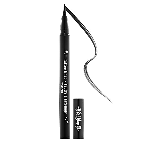 Kat Von D, Eyeliner Tattoo, Trooper Black, 0.019oz/0.55ml