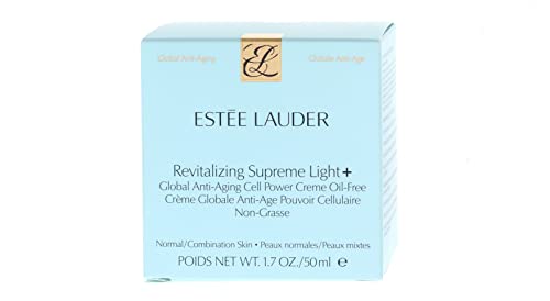 Estee Lauder, Moisturizer Revitalizing Supreme+ Light Global Anti-Aging Cell Power Creme Oil-Free, 1.7oz/50ml