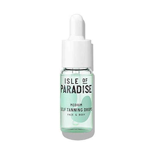 Isle of Paradise, Tanning Drops Self Face & Body, Medium, 0.14oz/4ml