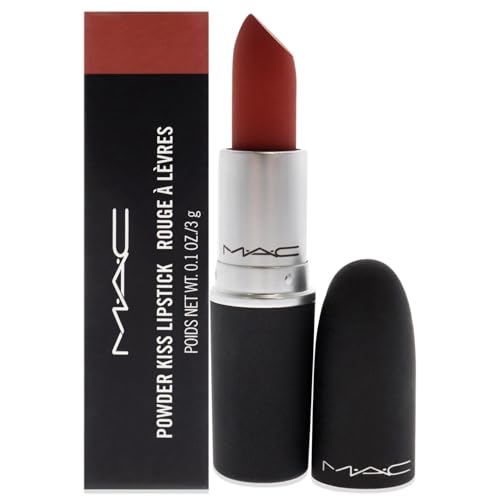 MAC, Lipstick Powder Kiss, Devoted To Chili, 0.1oz/3g