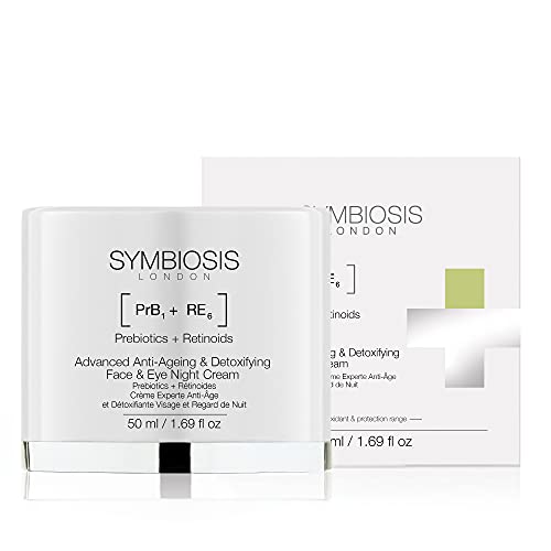 Symbiosis, Moisturizer Advanced Anti-Ageing & Detoxifying Face & Eye Night Cream, 1.69oz/50ml