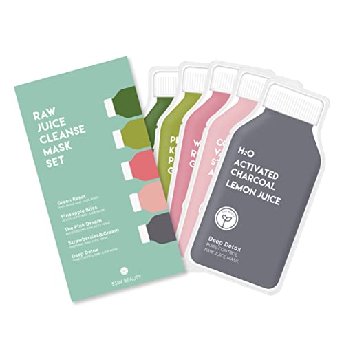 ESW Beauty, Set, Mask Raw Juice Cleanse, 5pc