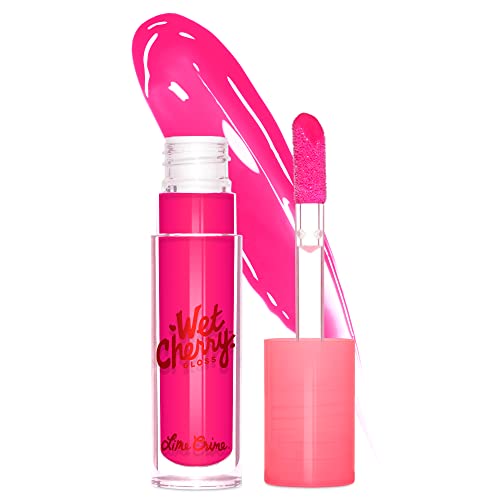 Lime Crime, Lipgloss Wet Cherry, Sour Cherry, 0.1oz/2.96ml