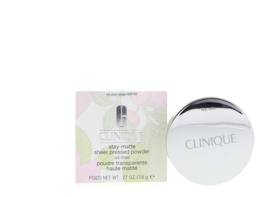 Clinique, Foundation Stay-Matte Sheer Pressed Powder, Stay Beige, 0.27oz/7.6g