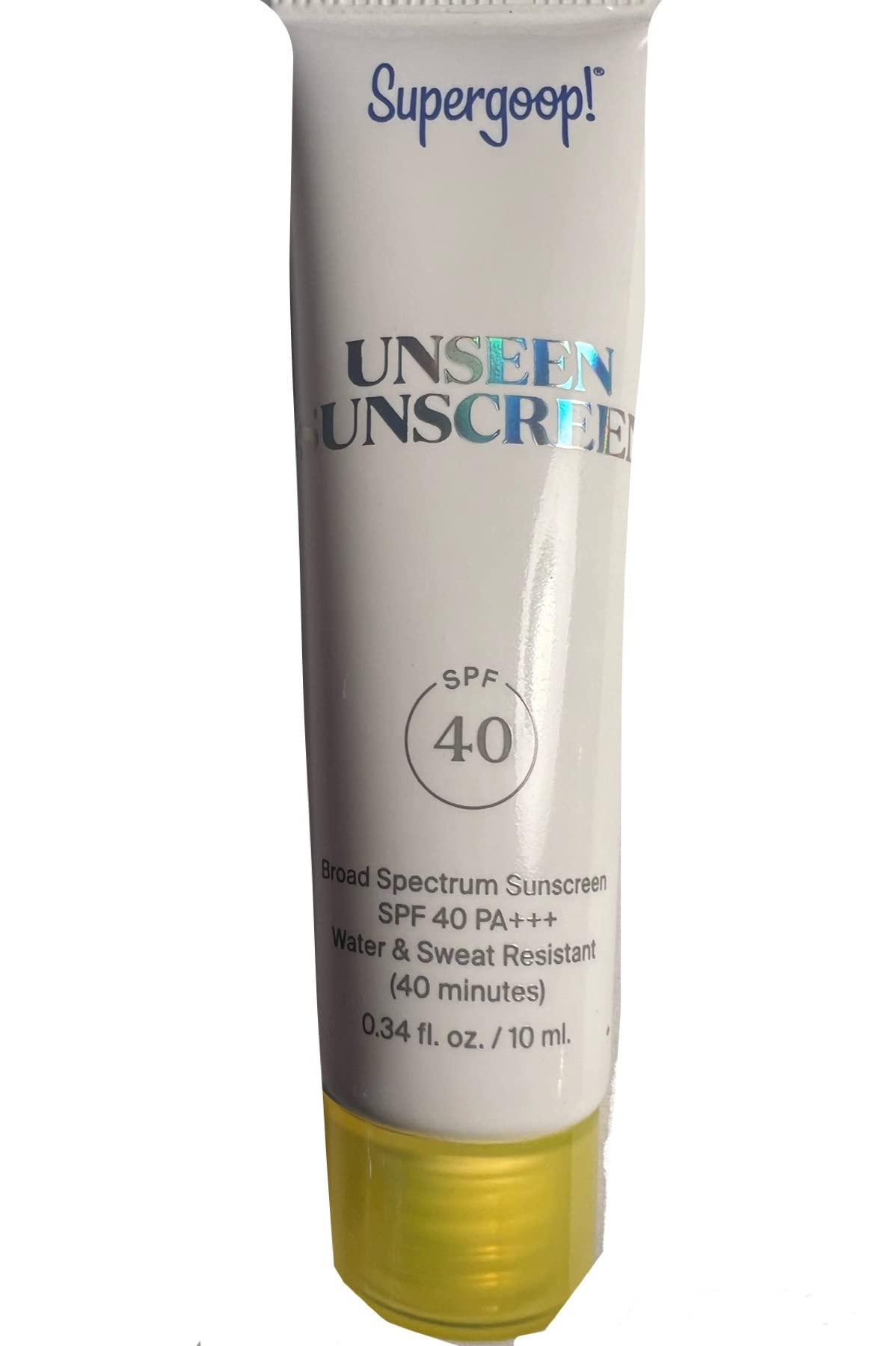 Supergoop, Sunscreen Unseen SPF 40, 0.34oz/10ml