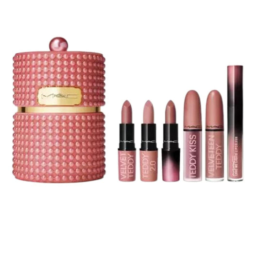 MAC, Set, H22 Velvet Teddy's Party Crew Vault, 6pc