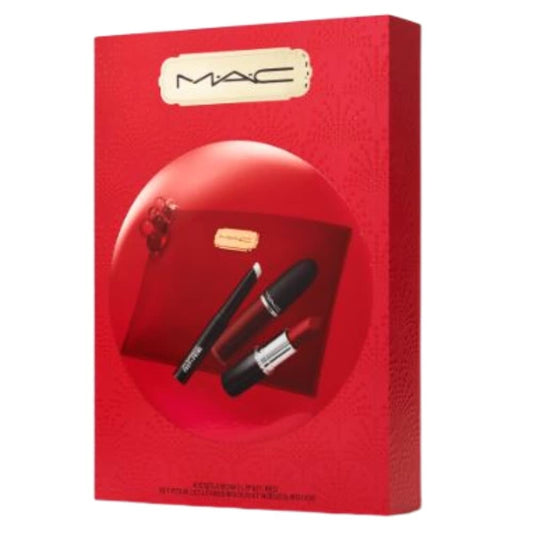 MAC, Set, H22 Kisses & Bows Lip Kit, Red, 3pc