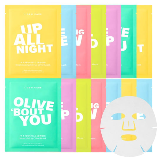 I Dew Care, Mask Let's Get Sheet Faced, 14pc