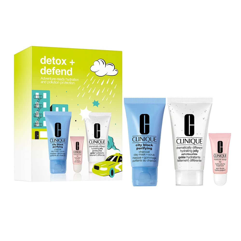 Clinique, Set, Detox + Defend, 3pc