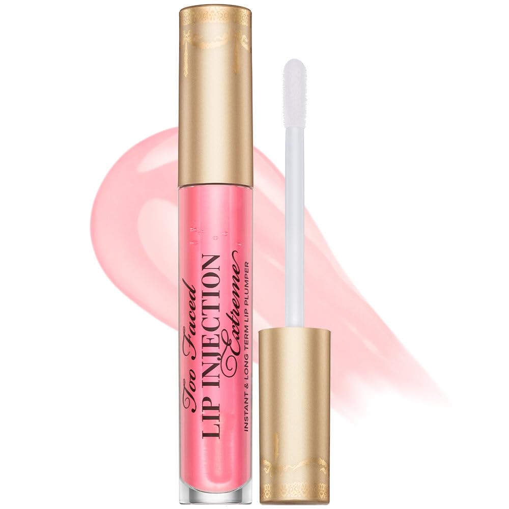 Too Faced, Lipgloss Lip Injection Extreme, Bubblegum Yum, 0.14oz/4g