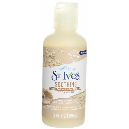 St. Ives, Cleanser Soothing Body Wash, Oatmeal & Shea Butter, 3oz/89ml