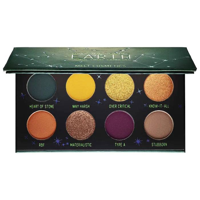 Melt, Palette Eyeshadow, Bad Side Zodiac Mini, Earth x8