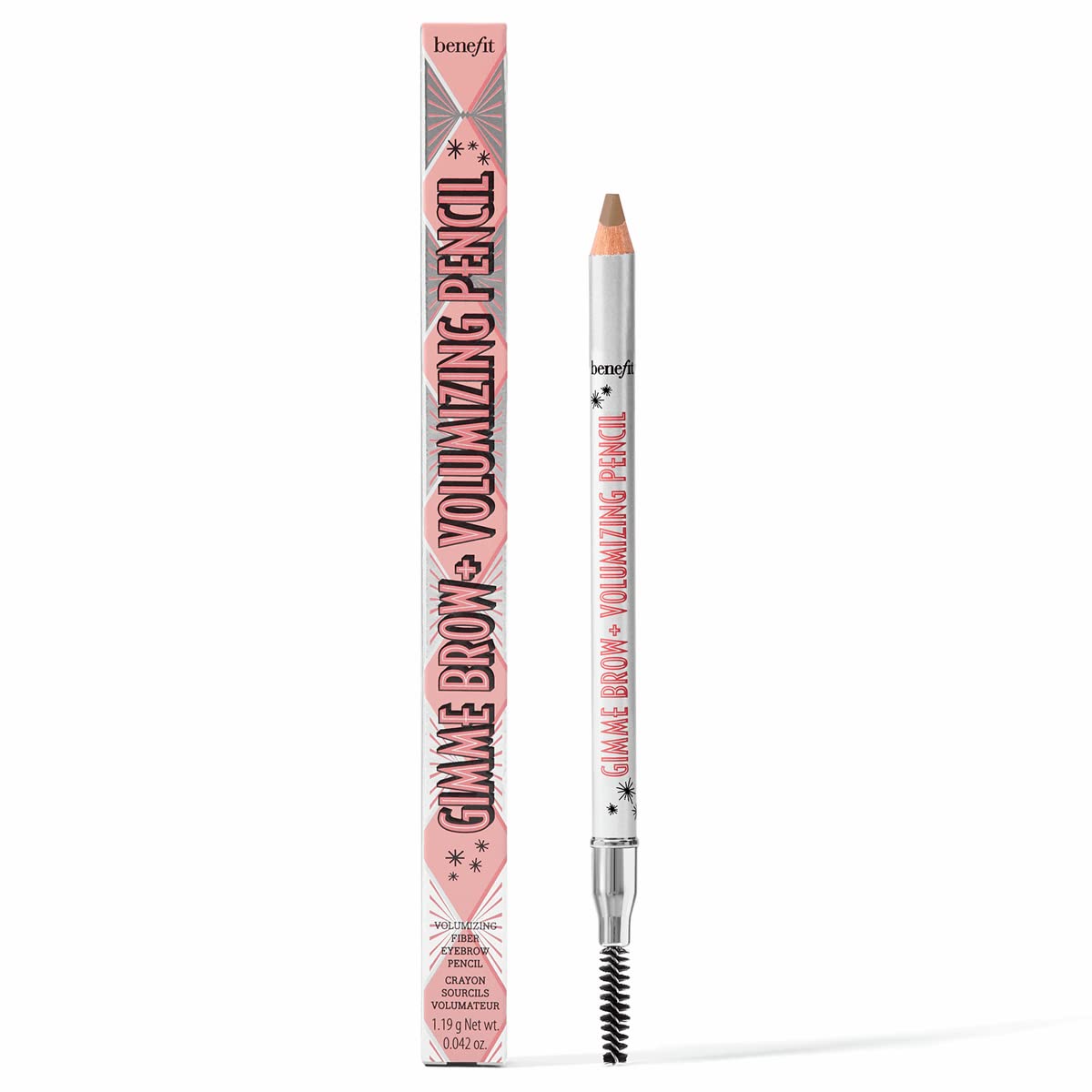 Benefit, Eyebrow Gimme Brow+ Volumizing Pencil, 3 Warm Light Brown, 0.042oz/1.9g