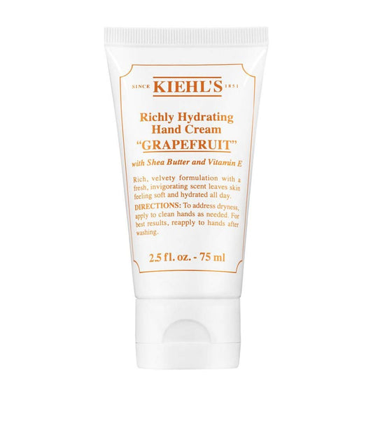 Kiehl's, Hand Richly Hydrating Cream, Grapefruit, 2.5oz/75ml