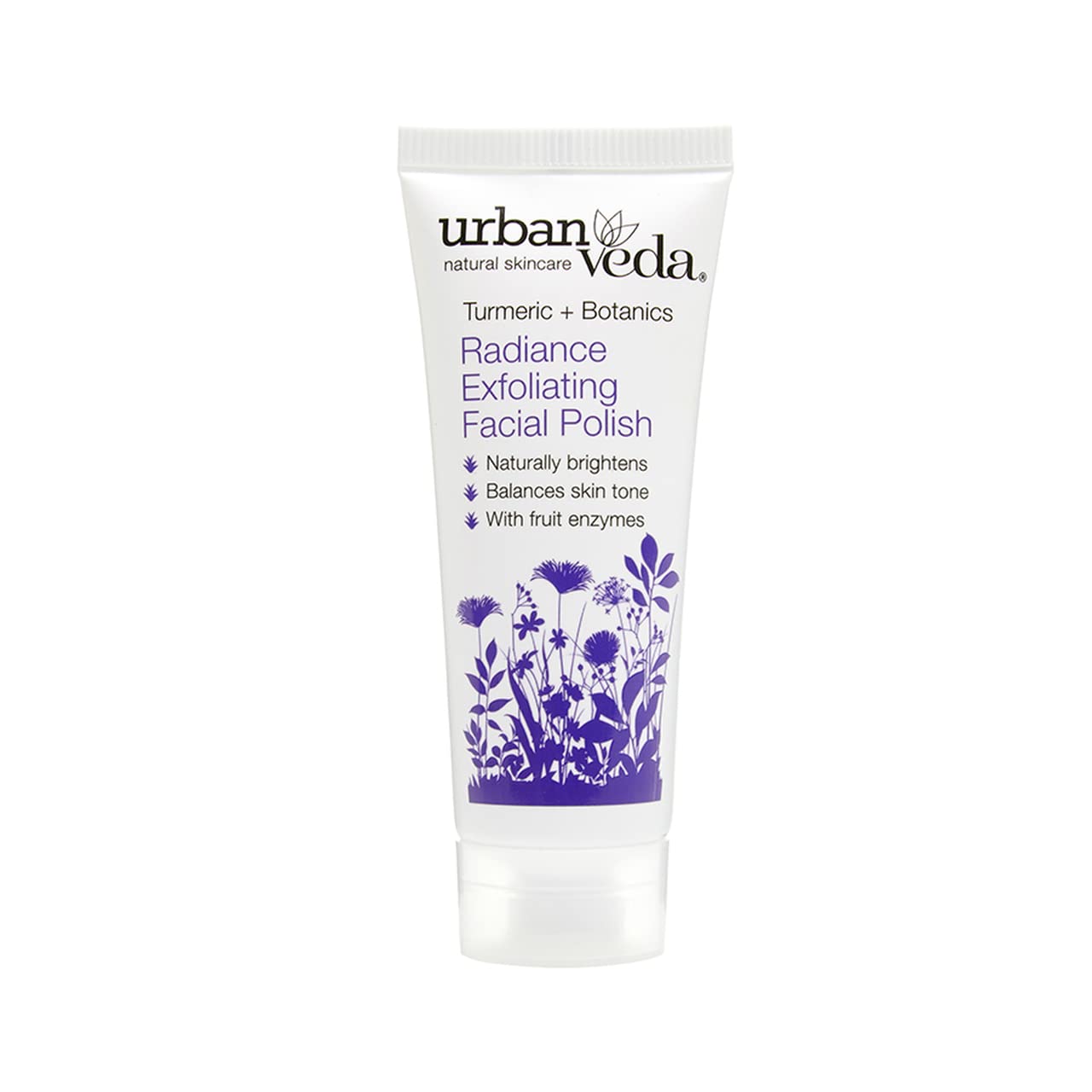 Urban Veda, Exfoliator Radiance Facial Polish, Turmeric + Botanics, 0.5oz/20ml