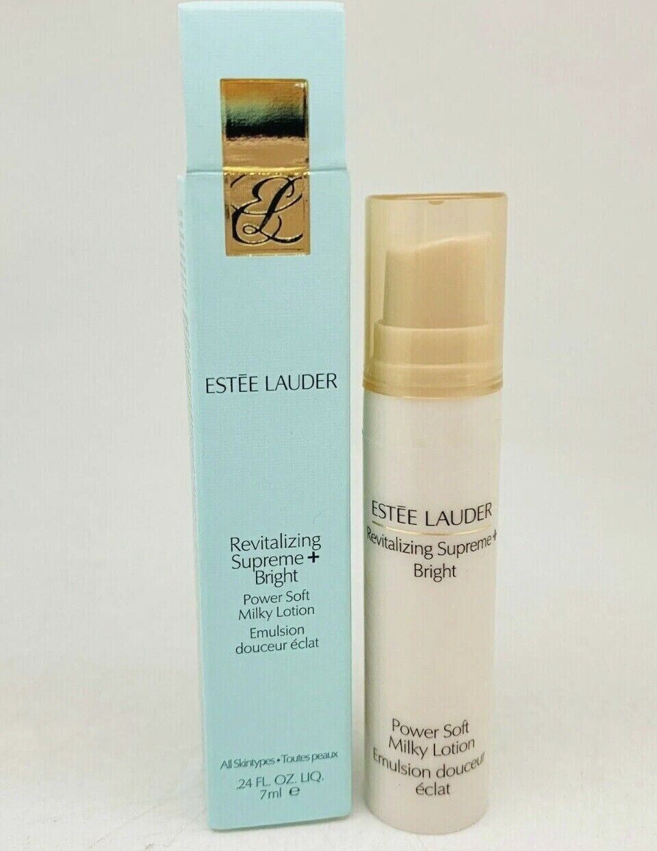 Estee Lauder, Moisturizer Revitalizing Supreme+ Bright Power Soft Milky Lotion, 0.24oz/7ml