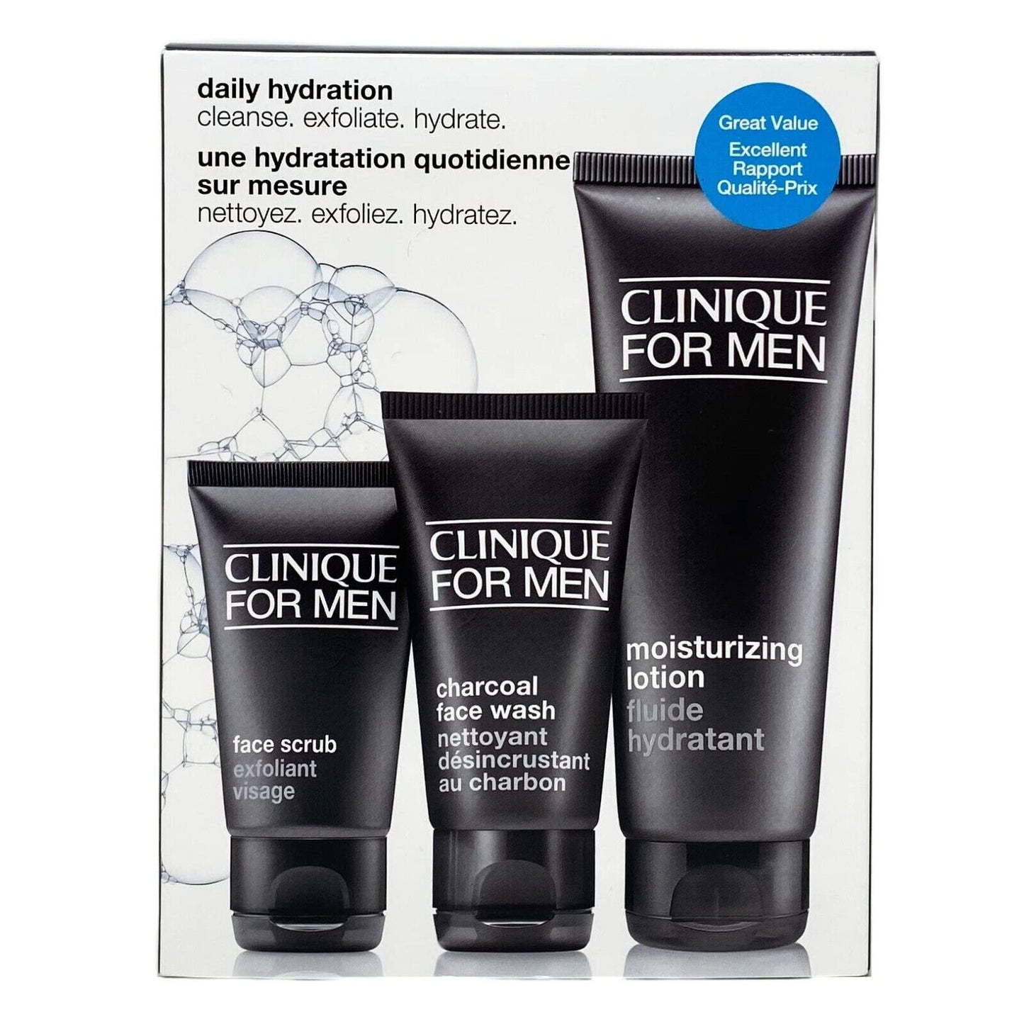 Clinique For Men, Set, Daily Hydration, 3pc