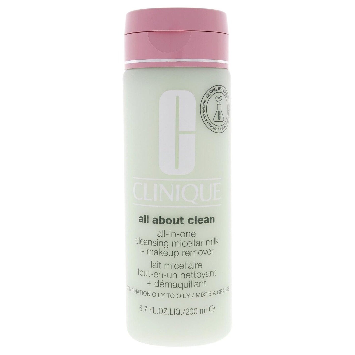 Clinique, Cleanser Cleansing Micellar Milk + Makeup Remover, Oily, 6.7oz/200ml