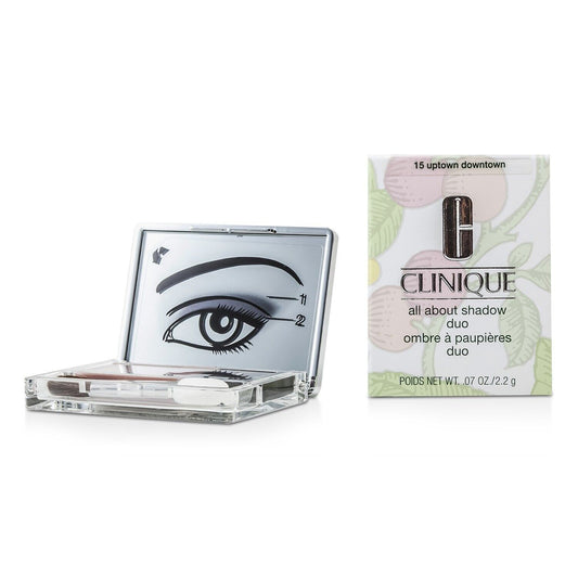 Clinique, Eyeshadow All About Shadow Duo, Uptown Downtown, 0.07oz/2.2g