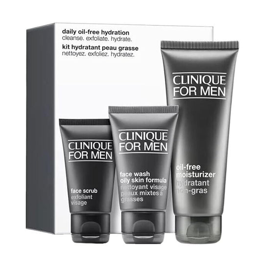 Clinique For Men, Set, Daily Oil-Free Hydration, 3pc