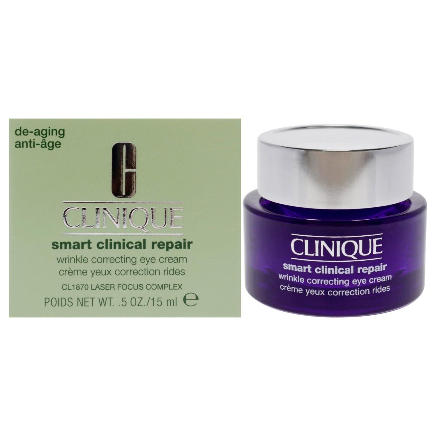 Clinique, Eye Smart Clinical Repair Wrinkle Correcting Eye Cream, 0.5oz/15ml