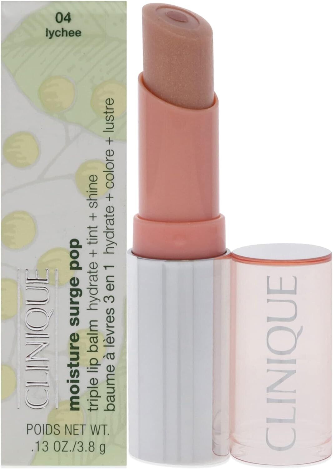 Clinique, Lipbalm Moisture Surge Pop, Lychee, 0.13oz/3.8g