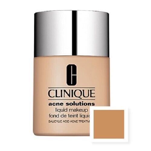 Clinique, Foundation Acne Solutions Liquid Makeup, Fresh Cream Caramel, 1oz/30ml