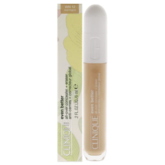 Clinique, Concealer Even Better All-Over Concealer + Eraser, Meringue, 0.2oz/6ml