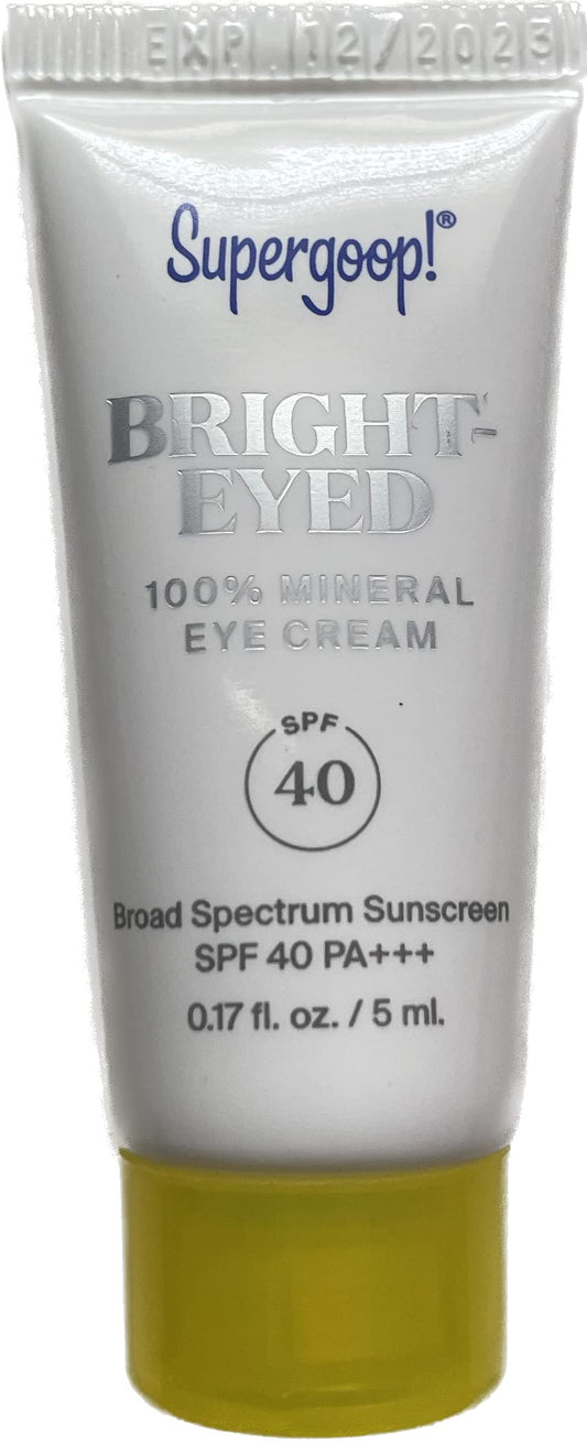 Supergoop, Moisturizer Bright Eyed Mineral Eye Cream, 0.17oz/5ml