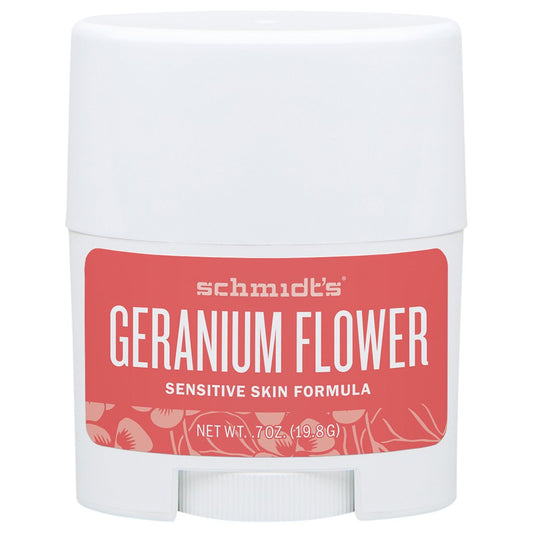 Schmidt's, Deodorant Stick Sensitive, Geranium Flower, 0.7oz/19.8g