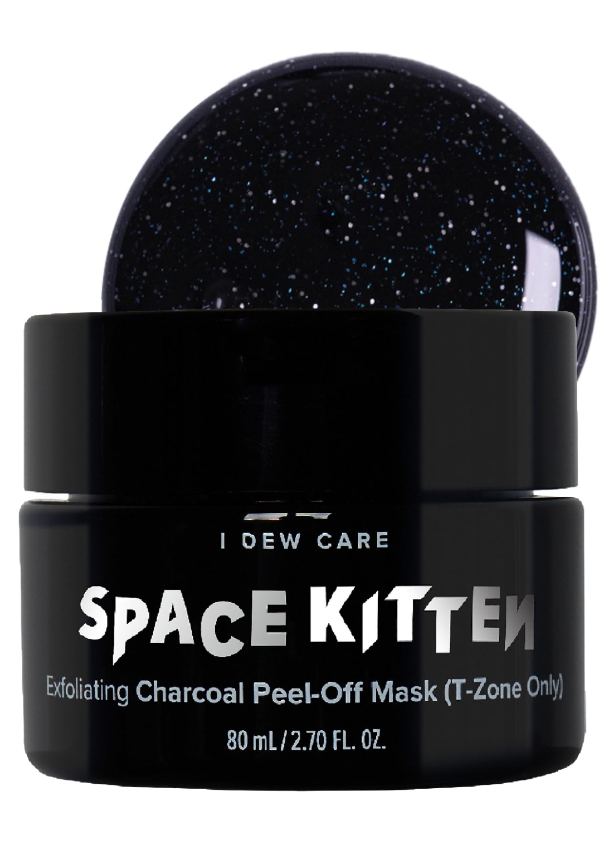 I Dew Care, Mask Charcoal Peel-Off Exfoliating, Space Kitten, 2.7oz/80ml
