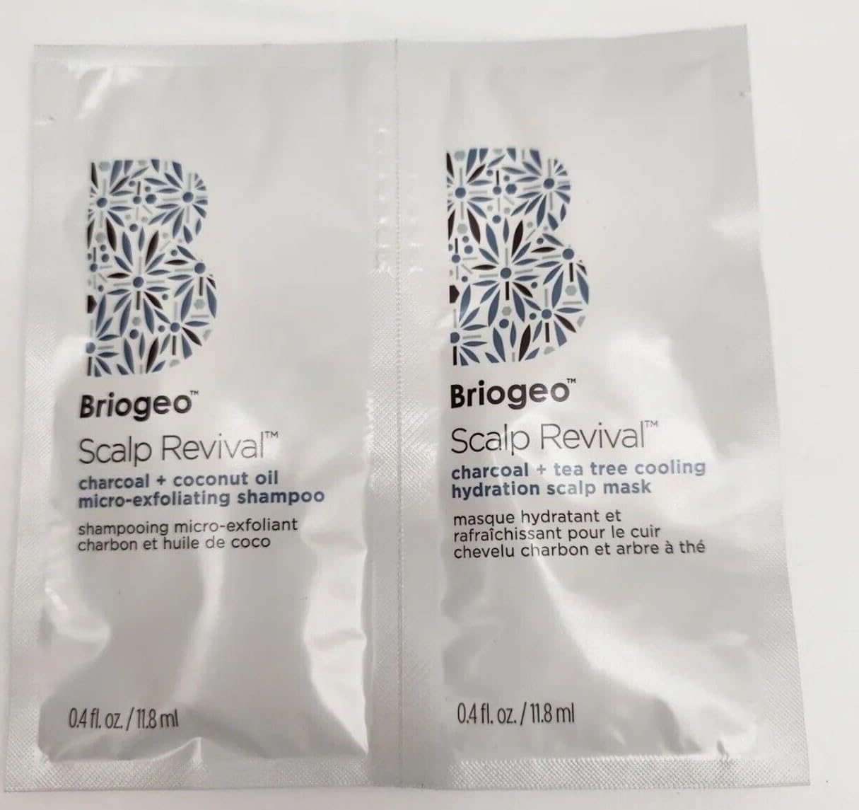 Briogeo, Hair Scalp Revival Shampoo and Mask Packets, 0.4oz/11.8ml