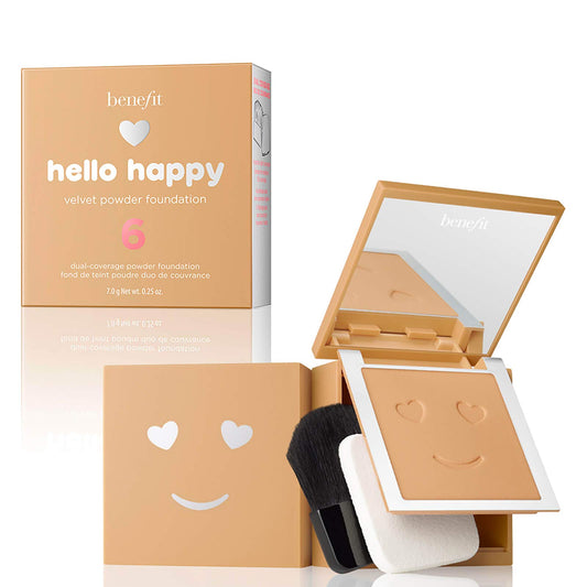 Benefit, Foundation Hello Happy Velvet, 6 Medium Warm, 0.25oz/7g