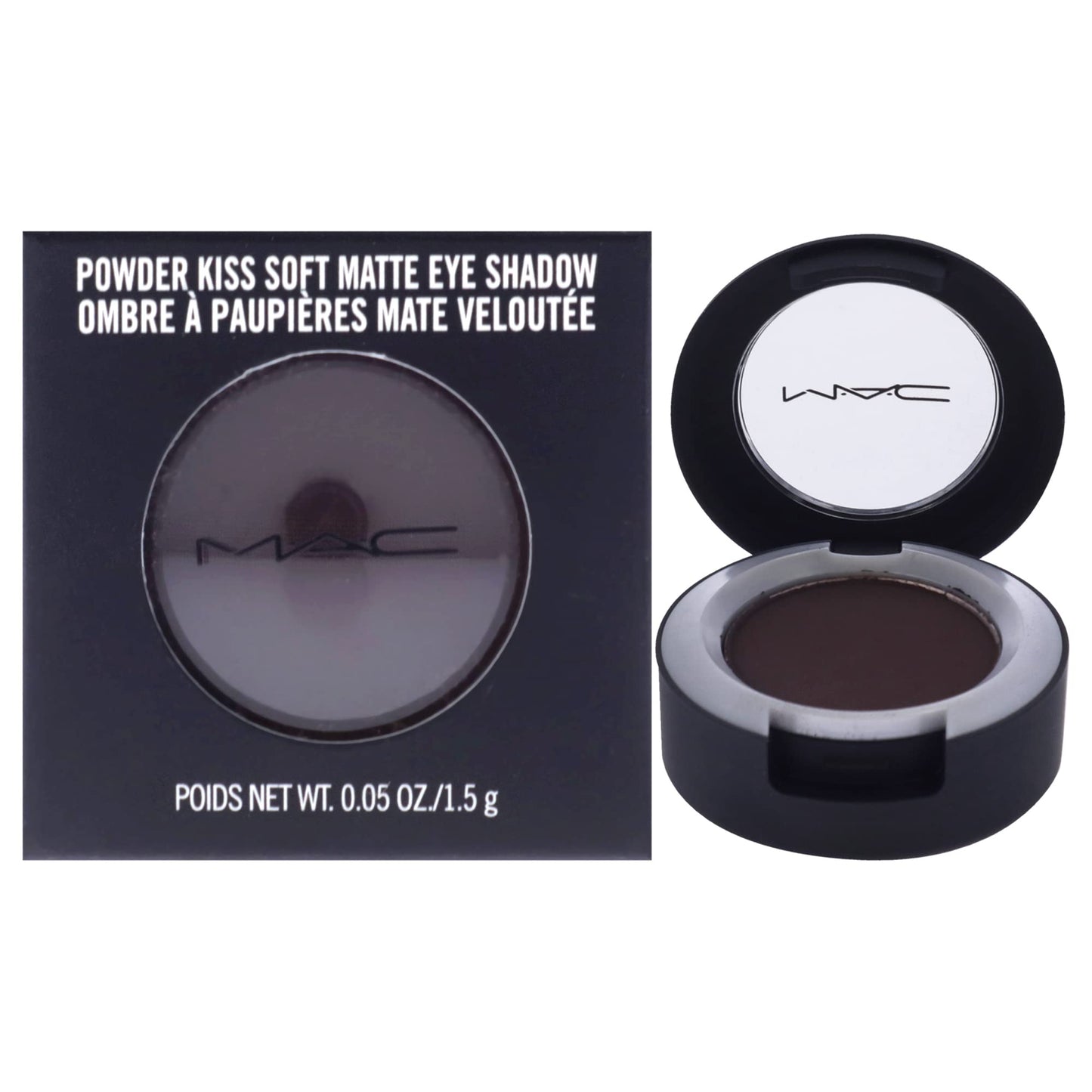 MAC, Eyeshadow Powder Kiss Soft Matte, Give a Glam, 0.05oz/1.5g