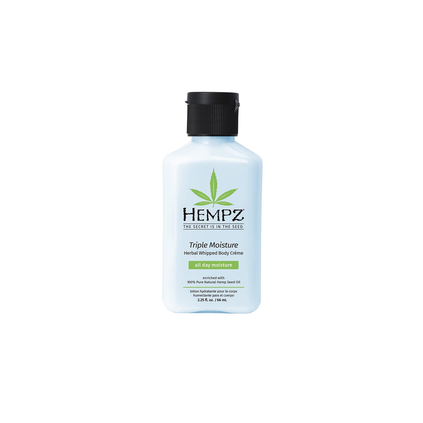 Hempz, Moisturizer Triple Moisture Herbal Whipped Body Creme, 2.25oz/66ml