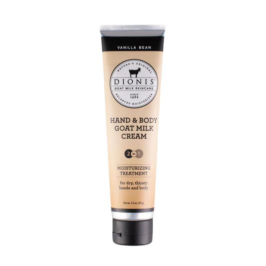Dionis, Moisturizer Goat Milk Cream Hand & Body, Vanilla Bean, 3.3oz/93g
