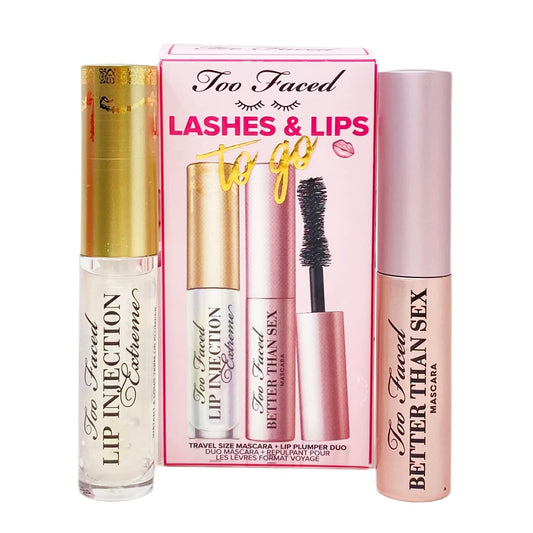 Too Faced, Set, Lashes & Lips To Go, 2pc